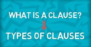 Types of Clauses | Two Main Types | Three Dependent Types | What is Clause?