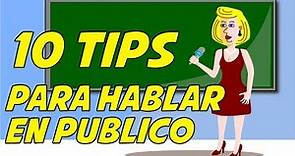 10 tips para hablar en público