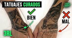 CÓMO Curan los Tatuajes en las MANOS // PUNTILLISMO DE ARRASTRE Healed Hand TATTOO Whip Shading 3RL