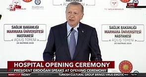A News - #LIVE President Erdoğan speaks at new hospital...
