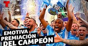 Manchester City: Emotiva premiación del campeón de la Premier | Telemundo Deportes