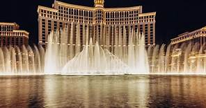 Bellagio Fountain Water Show at Night - Las Vegas Strip Attractions & Travel Guide