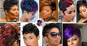 100+Best Short PIXIE HAIRCUT Hairstyles For Black Women💕2023/2024