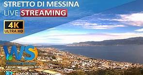 🔴 Stretto di Messina live webcam - Panoramica da Messina sud, Larderia