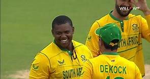 Sisanda Magala 3 wickets vs West Indies| 1st T20I - South Africa vs West Indies