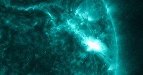 Largest solar flare in 6 years leads to problems with radio communications with planes