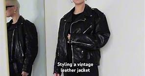 styling a vintage leather jacket ✨