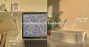 ✨🌱 macbook air m1 (space gray) unboxing | accessories + case decoration 💻
