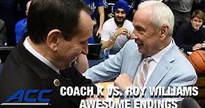 Coach K vs. Roy Williams: Awesome Endings Of the Hall Of Fame Matchup