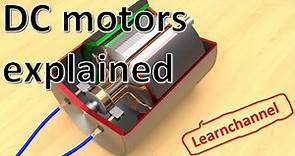 DC Motors explained - electric motor principle