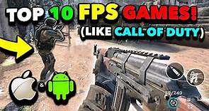 Top 10 BEST FPS Games Like Call of Duty for iOS/Android 2023! High Graphics! [Free Download]