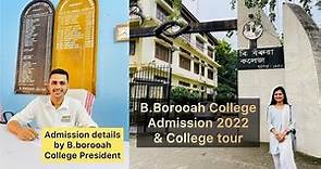 B.Borooah College Admission 2022 Details/ B.Borooah College Tour/B.Borooah College Admission update