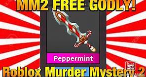 HOW TO GET FREE GODLY PEPPERMINT In MM2 CHRISTMAS UPDATE! (WORKING CODES 2020) | Murder Mystery 2