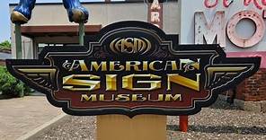 American Sign Museum in Cincinnati, Ohio! Walk Through!