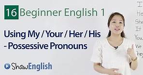 English Grammar: Possessive Pronouns