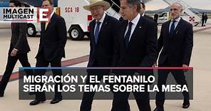 Blinken y comitiva de EU llegan a Palacio Nacional para reunión con López Obrador