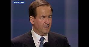 Pat Buchanan Speaks at the 1992 Republican National Convention