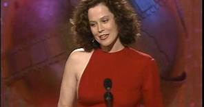 Sigourney Weaver Wins Best Supporting Actress Motion Picture - Golden Globes 1989