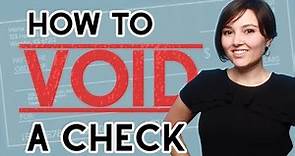 How to Void a Check [The Right Way]