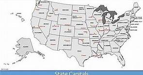 Ciudadania de Estados Unidos | Las Capitales de los 50 Estados y preguntas de geografia