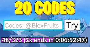 ALL 20 codes in 2 minutes... (Blox Fruits) Updated 2023