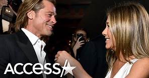 Jennifer Aniston & Brad Pitt Share Sweet Moment Backstage at 2020 SAG Awards