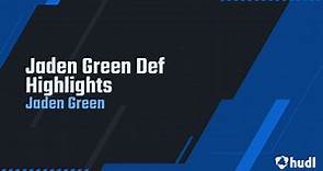 Jaden Green Def Highlights