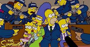 The Simpsons S15E21 Bart-Mangled Banner
