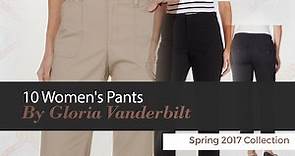 10 Women's Pants By Gloria Vanderbilt Spring 2017 Collection