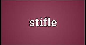 Stifle Meaning