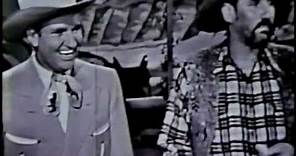 Gene Autry & his sidekick Pat Buttram: Sam's Song duet from live TV early 1950's