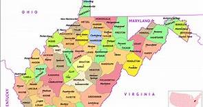 West Virginia Map | Map of West Virginia (WV) State With County