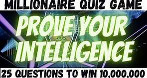 ONLINE TRIVIA QUESTIONS QUIZ GAME🧠Who wants to be a millionaire QUIZ🤑