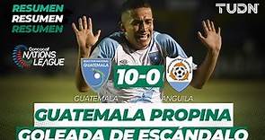 Resumen y Goles Guatemala 10 - 0 Anguila | CONCACAF Nations League Jornada 1 | TUDN