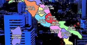 Quanti abitanti ha la tua regione italiana? #italia #italy #viral #perte #foryou #foryou #fyp #abitanti #mapper