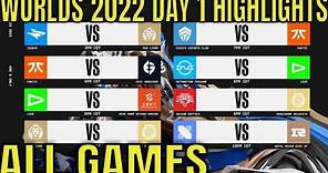 Worlds 2022 Play-Ins Day 1 Highlights ALL GAMES | LoL World Championship 2022 Day 1 Play-Ins
