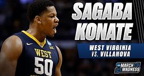West Virginia's Sagaba Konate put up a strong performance in the Sweet 16
