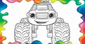 🌈Blaze Monster Desenho Para Colorir | Blaze Monster Coloring Page | Blaze And The Monster | Blaze