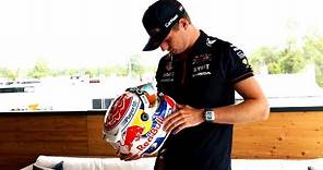 Max Verstappen reveals his new 'retro' helmet