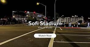 SoFi Stadium Neighborhood Walking Tour at Night in Inglewood California