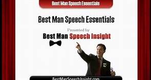 Best Man Speeches - Essential Tips for A Brilliant Best Man Speech