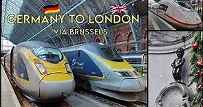 (Heidelberg) Germany to London by Train via Brussels | ICE & EUROSTAR | High Speed (300 km/h) Trains