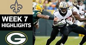 Saints vs. Packers | NFL Week 7 Game Highlights