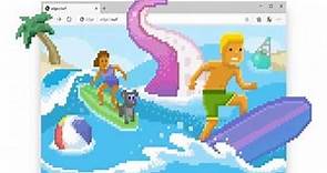 Edge lanza minijuego de surf: permite jugar sin conexión desde el navegador