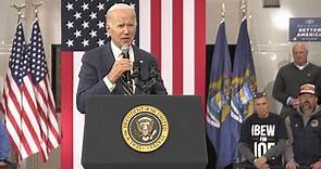 Biden visits Michigan after meeting with congressional leaders