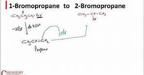 1-Bromopropane to 2-Bromopropane | Organic chemistry conversions