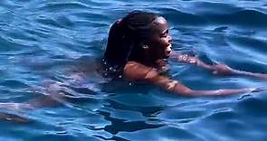 Oti Mabuse goes cliff jumping on family holiday away in Greece