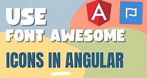 How to use font awesome icons in angular?