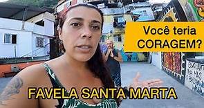 COMO É A FAVELA, SANTA MARTA no RIO DE JANEIRO | BRAZIL