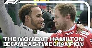 Lewis Hamilton Wins Fifth World Title | 2018 Mexican Grand Prix
